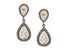 Pave Diamond Rain Drop Dangle Earrings, (DER-038)